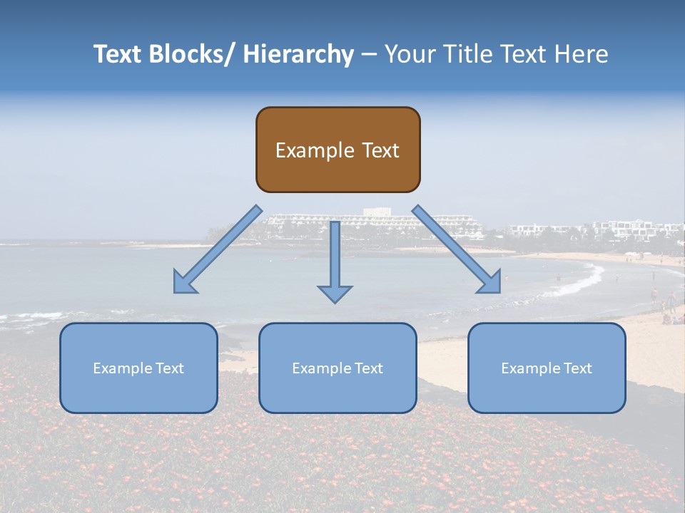 Vacation Mountain Sea PowerPoint Template