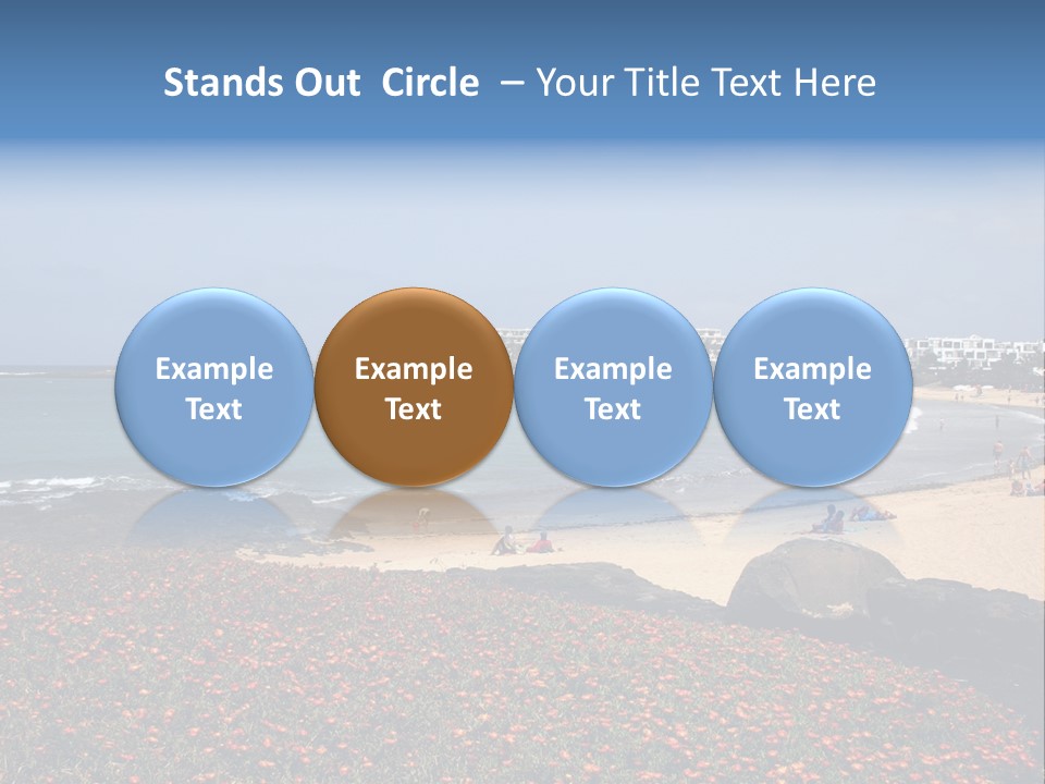 Vacation Mountain Sea PowerPoint Template