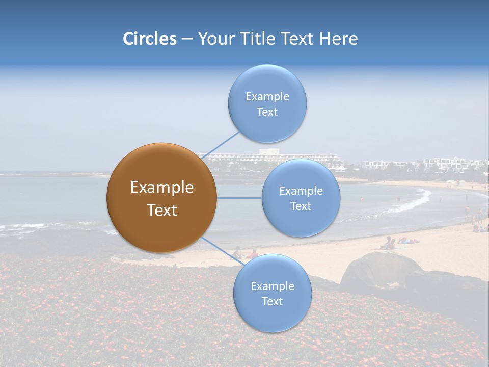 Vacation Mountain Sea PowerPoint Template