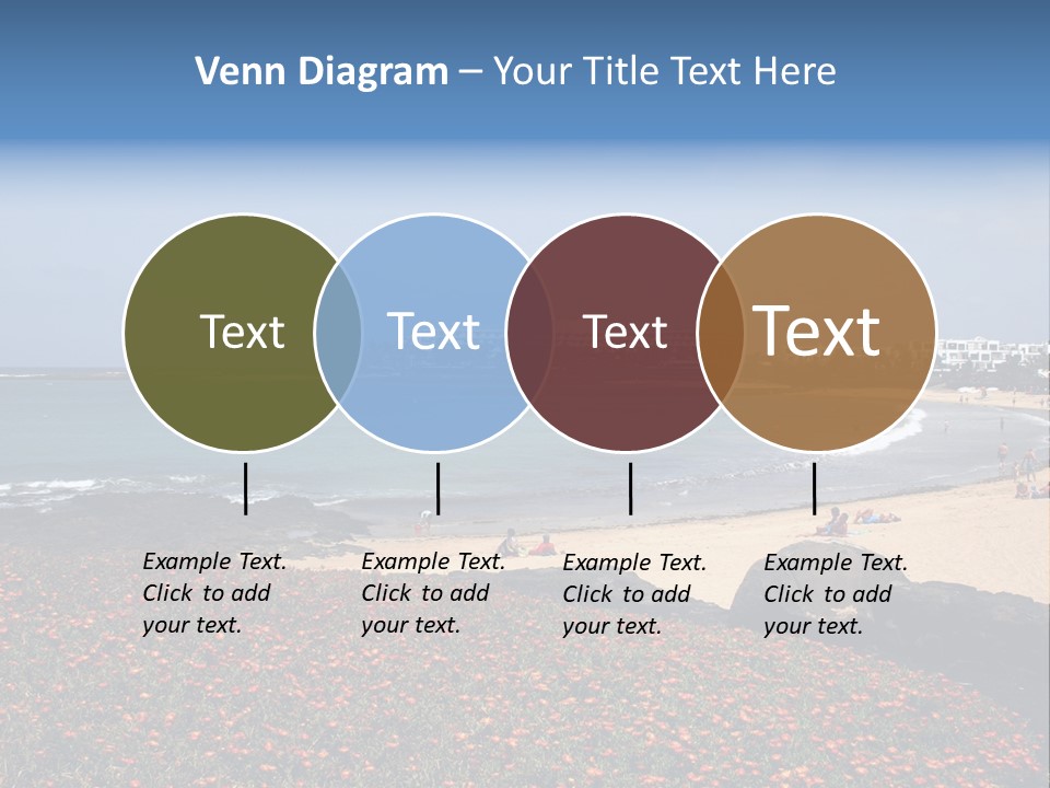 Vacation Mountain Sea PowerPoint Template
