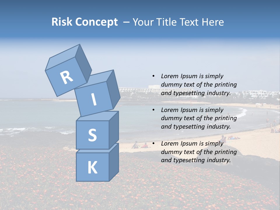 Vacation Mountain Sea PowerPoint Template