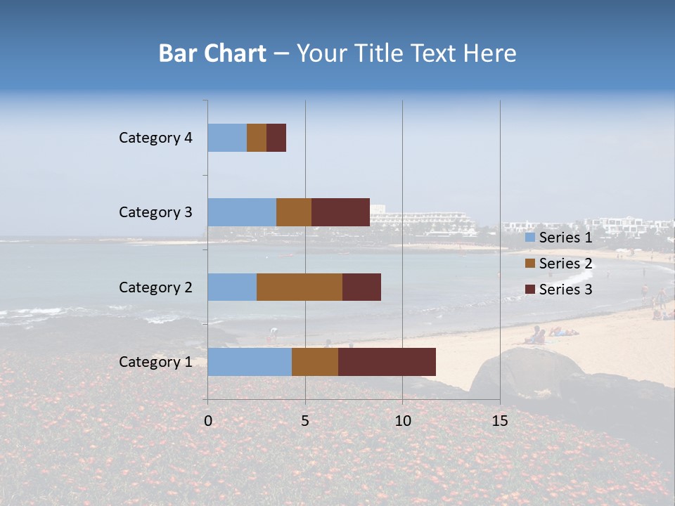 Vacation Mountain Sea PowerPoint Template