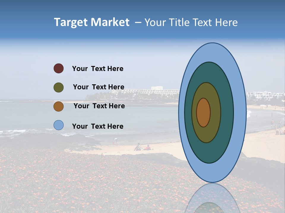 Vacation Mountain Sea PowerPoint Template