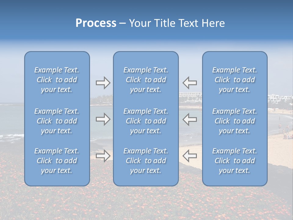 Vacation Mountain Sea PowerPoint Template