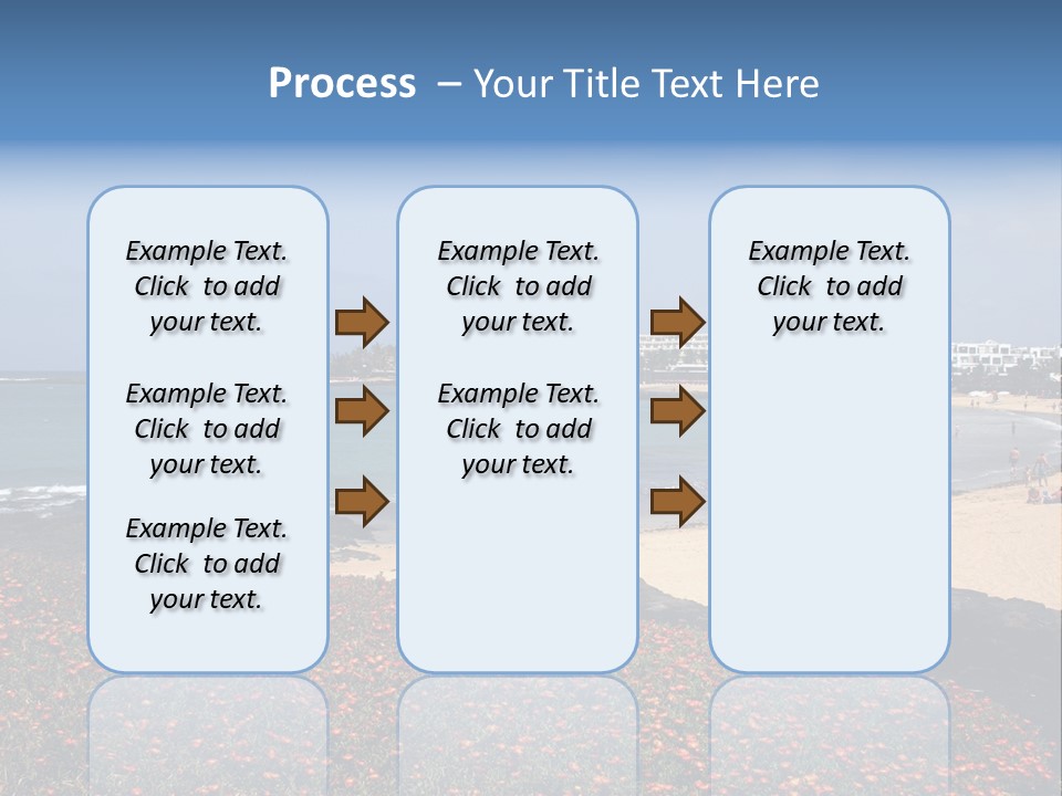 Vacation Mountain Sea PowerPoint Template