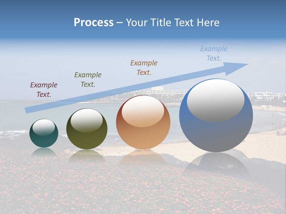 Vacation Mountain Sea PowerPoint Template