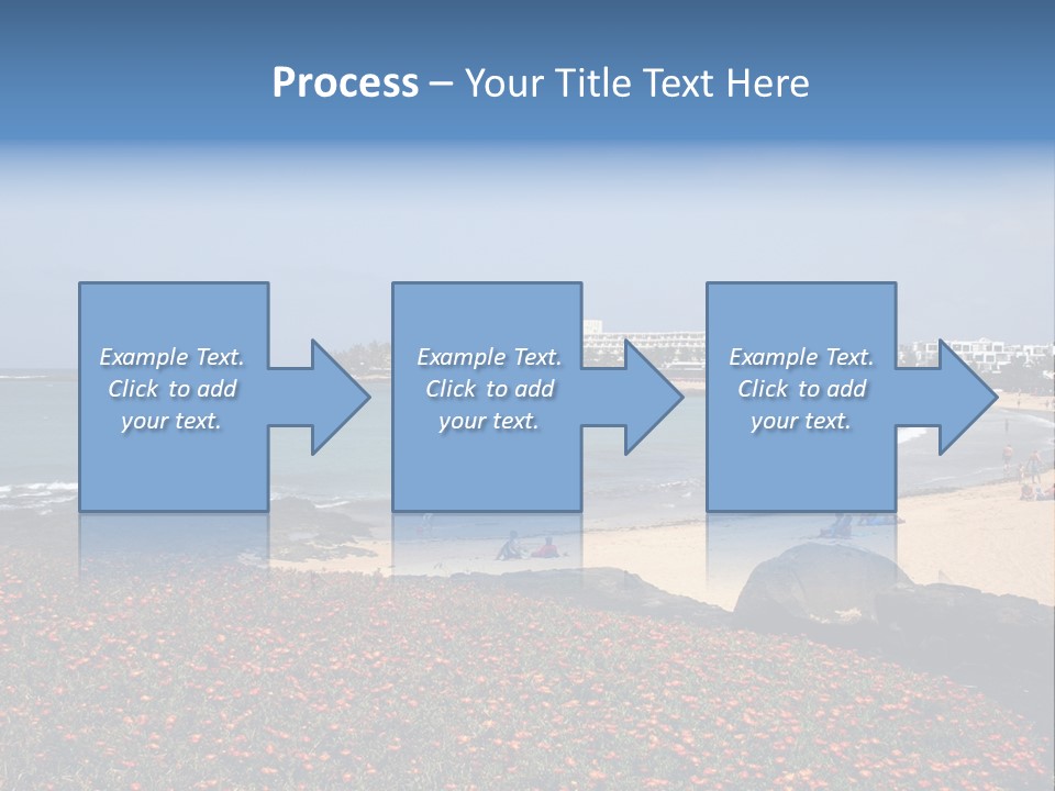 Vacation Mountain Sea PowerPoint Template