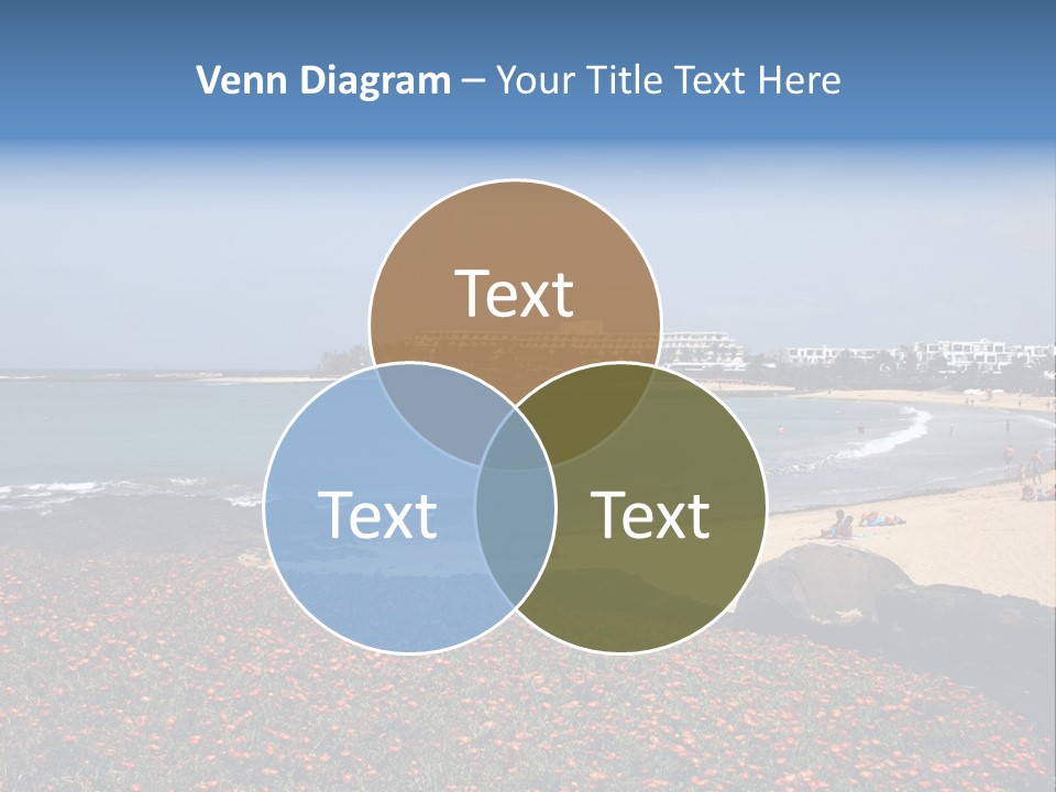 Vacation Mountain Sea PowerPoint Template