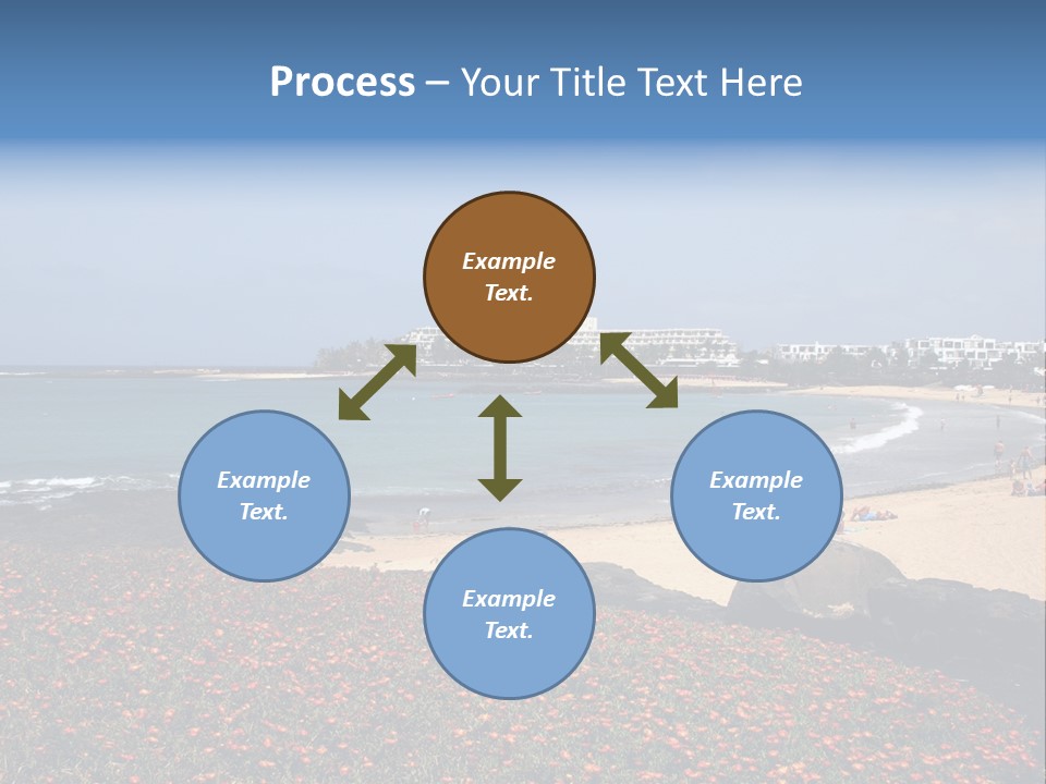 Vacation Mountain Sea PowerPoint Template