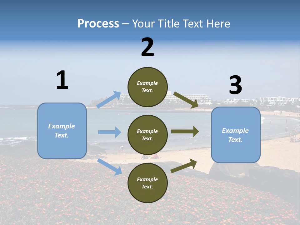 Vacation Mountain Sea PowerPoint Template