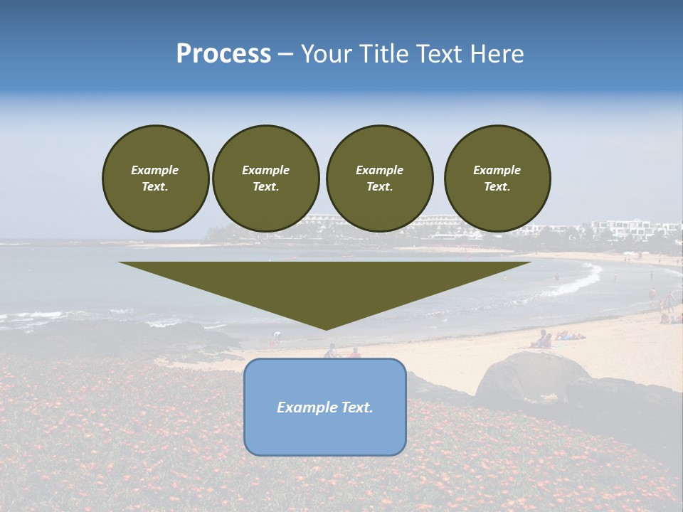 Vacation Mountain Sea PowerPoint Template