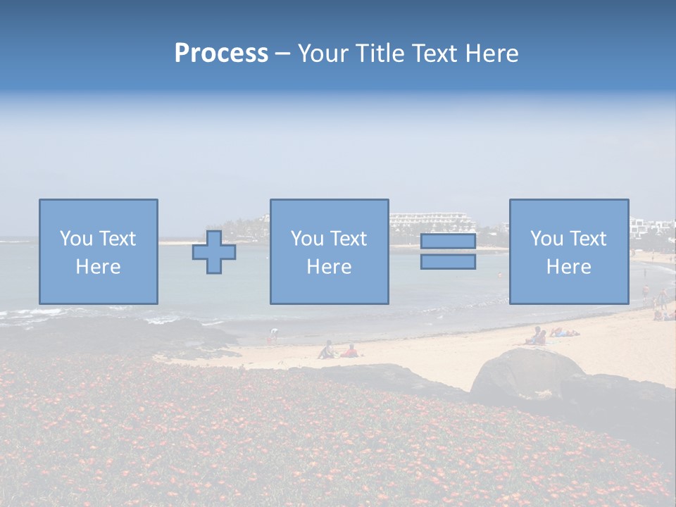 Vacation Mountain Sea PowerPoint Template