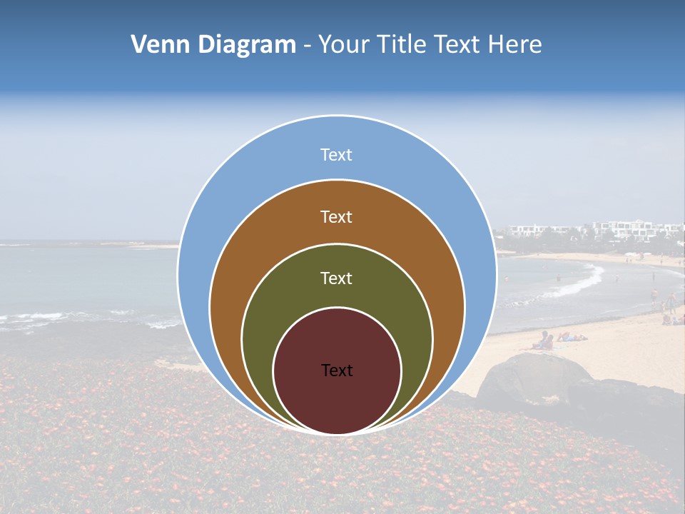 Vacation Mountain Sea PowerPoint Template