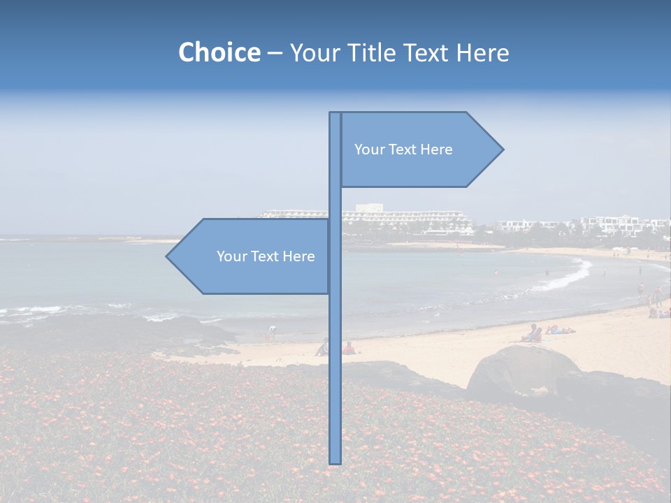 Vacation Mountain Sea PowerPoint Template