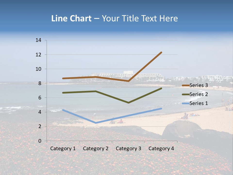 Vacation Mountain Sea PowerPoint Template