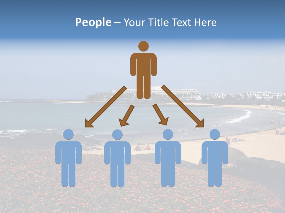 Vacation Mountain Sea PowerPoint Template