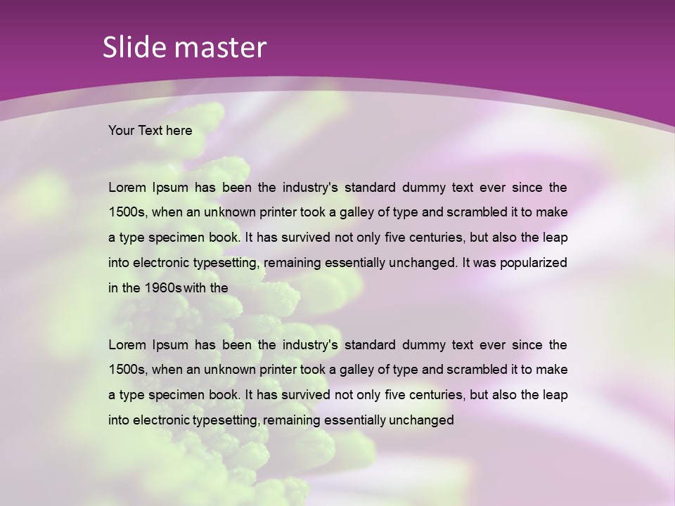 Beauty Summer Detail PowerPoint Template