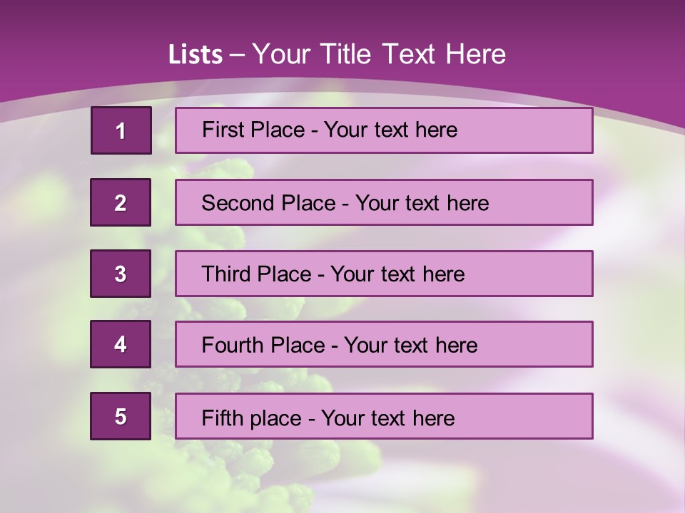 Beauty Summer Detail PowerPoint Template