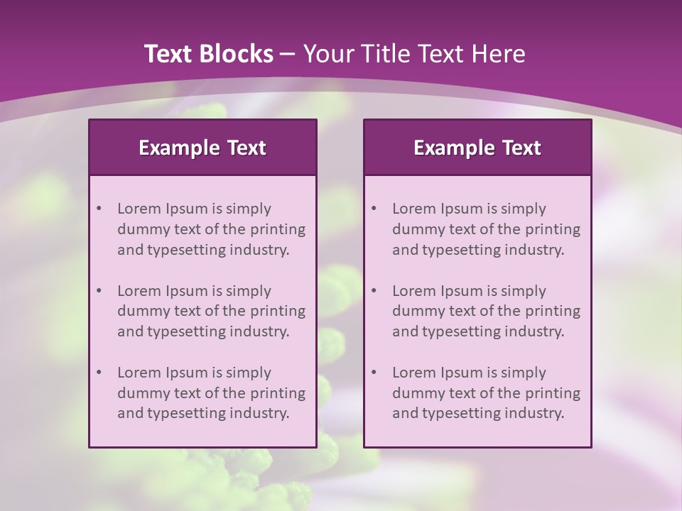 Beauty Summer Detail PowerPoint Template