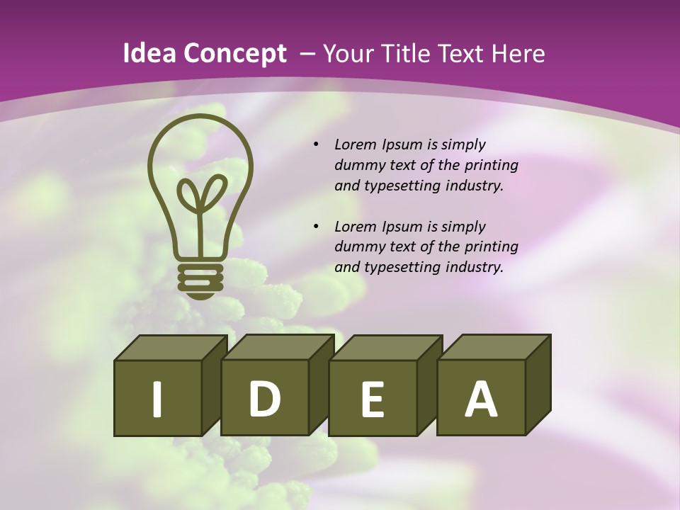 Beauty Summer Detail PowerPoint Template