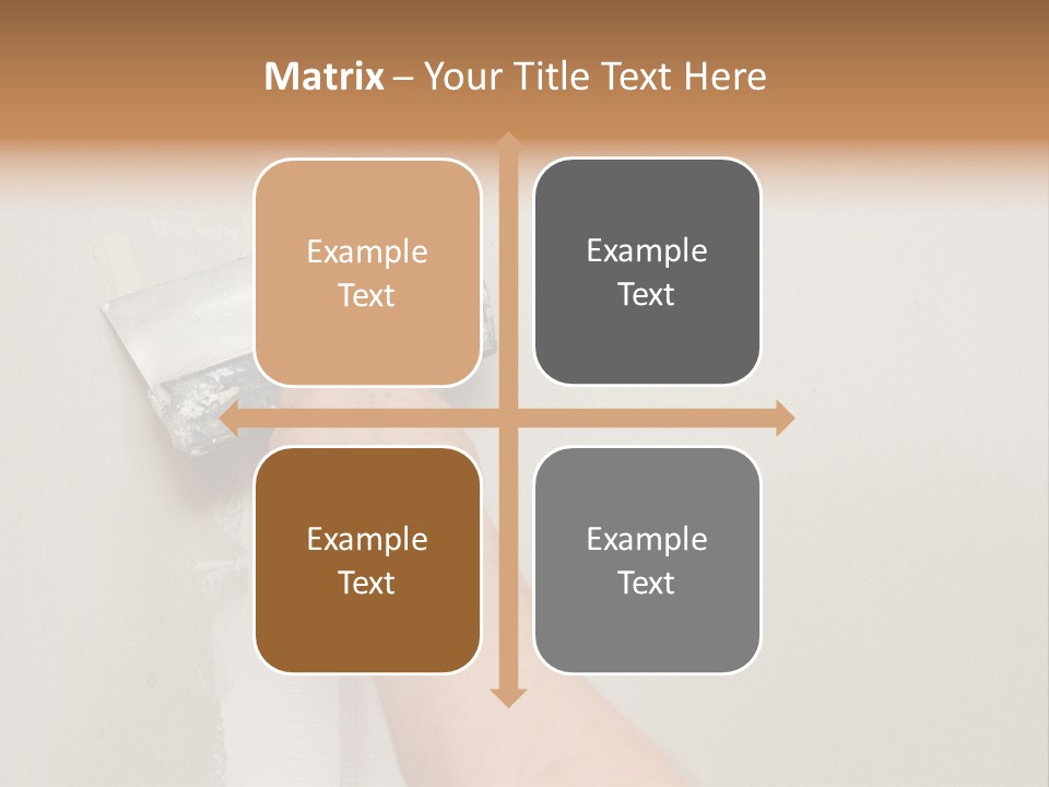 A Person Using A Paint Roller To Paint A Wall PowerPoint Template