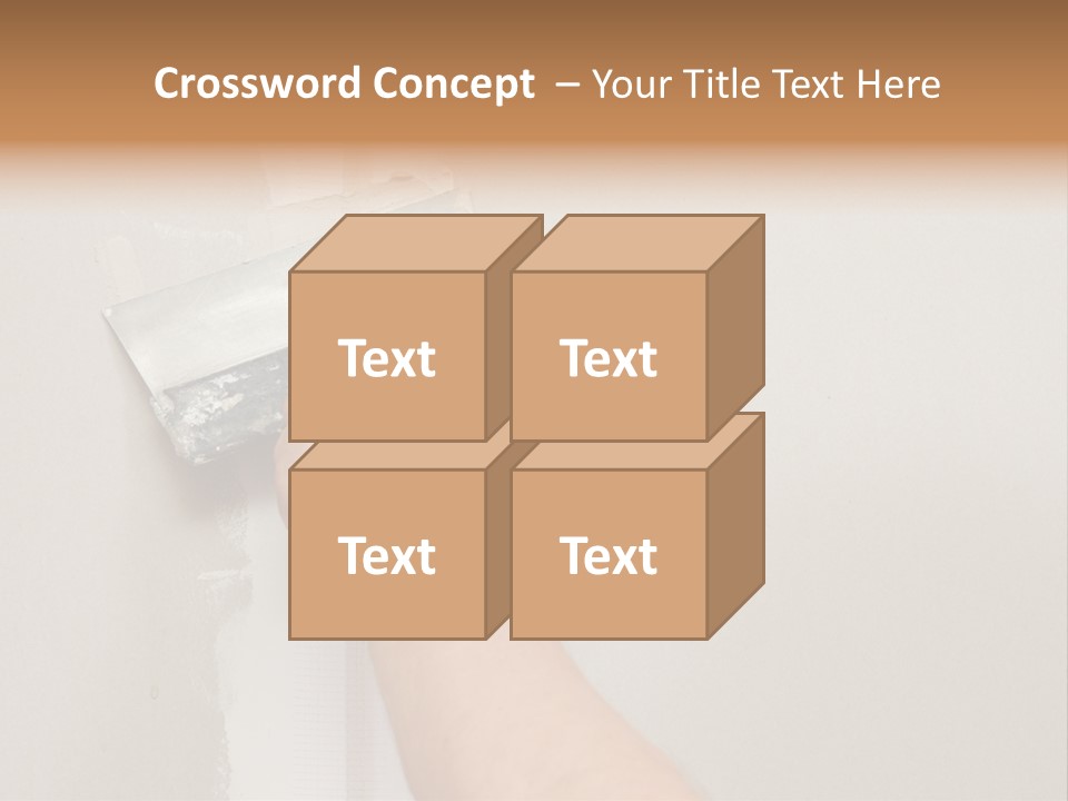 A Person Using A Paint Roller To Paint A Wall PowerPoint Template