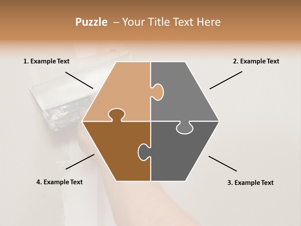 A Person Using A Paint Roller To Paint A Wall PowerPoint Template