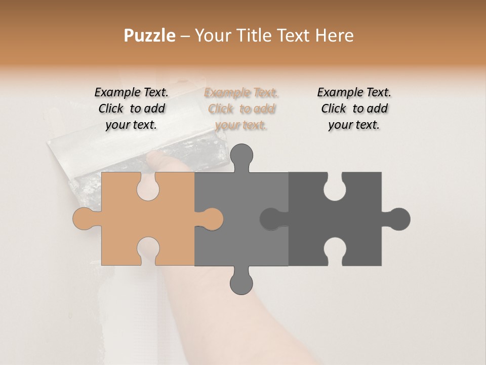 A Person Using A Paint Roller To Paint A Wall PowerPoint Template