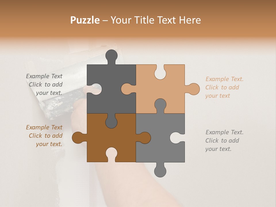 A Person Using A Paint Roller To Paint A Wall PowerPoint Template