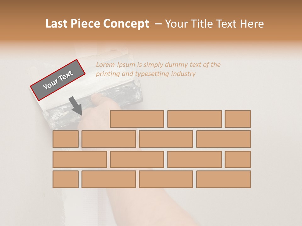 A Person Using A Paint Roller To Paint A Wall PowerPoint Template