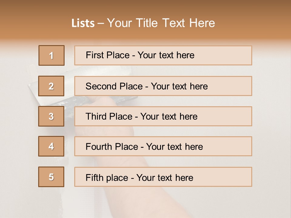 A Person Using A Paint Roller To Paint A Wall PowerPoint Template