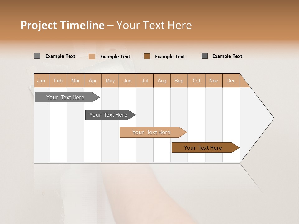 A Person Using A Paint Roller To Paint A Wall PowerPoint Template