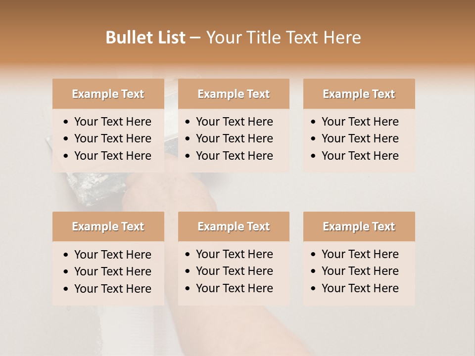 A Person Using A Paint Roller To Paint A Wall PowerPoint Template