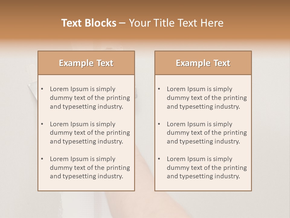 A Person Using A Paint Roller To Paint A Wall PowerPoint Template