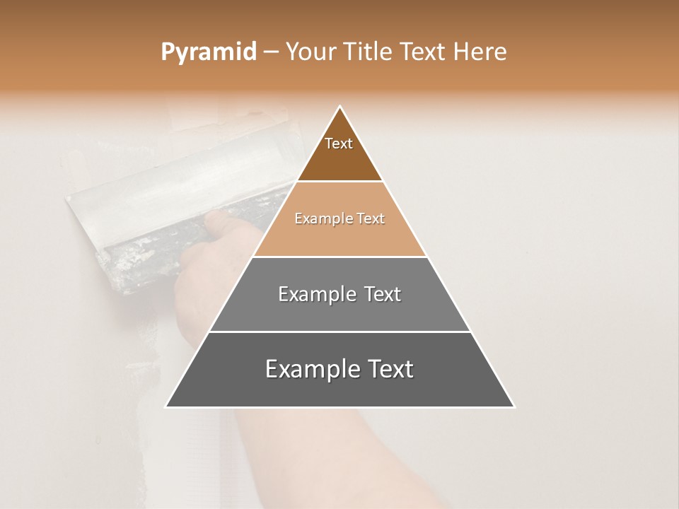 A Person Using A Paint Roller To Paint A Wall PowerPoint Template