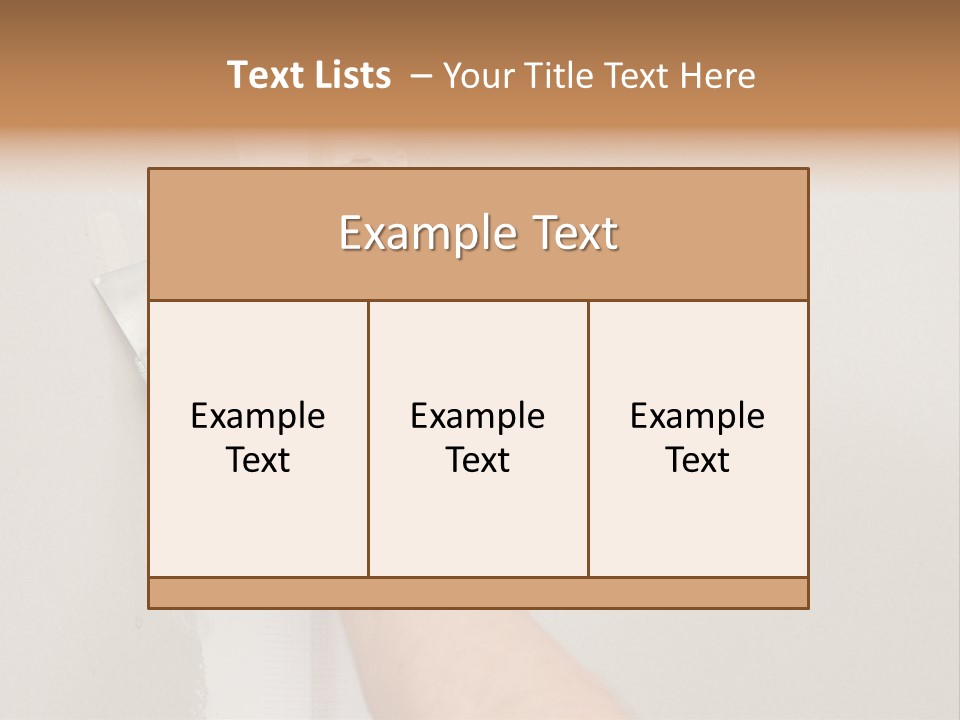 A Person Using A Paint Roller To Paint A Wall PowerPoint Template