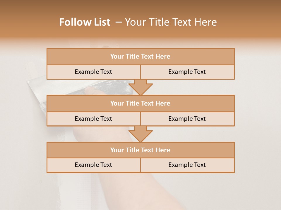 A Person Using A Paint Roller To Paint A Wall PowerPoint Template