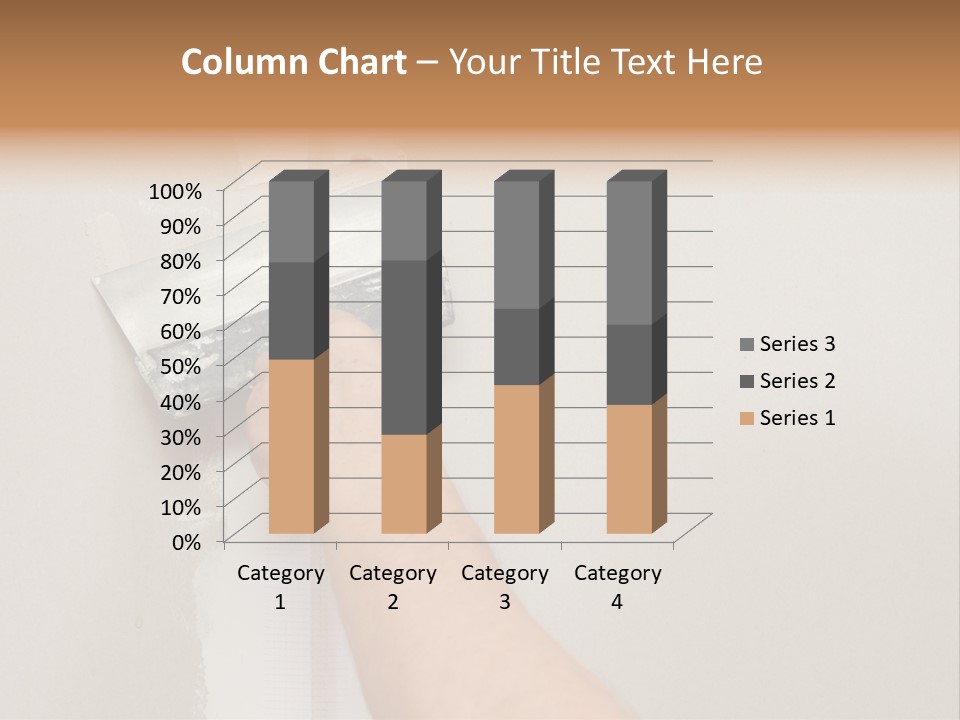 A Person Using A Paint Roller To Paint A Wall PowerPoint Template