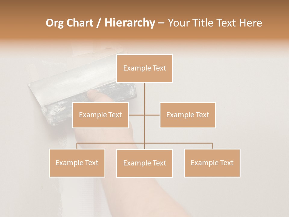 A Person Using A Paint Roller To Paint A Wall PowerPoint Template