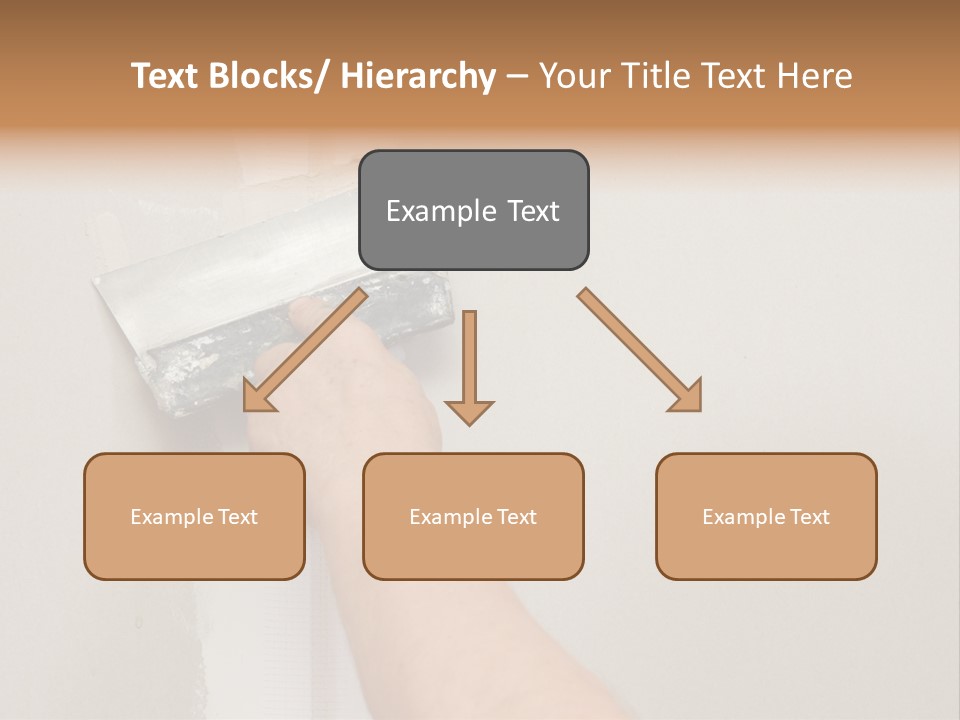 A Person Using A Paint Roller To Paint A Wall PowerPoint Template