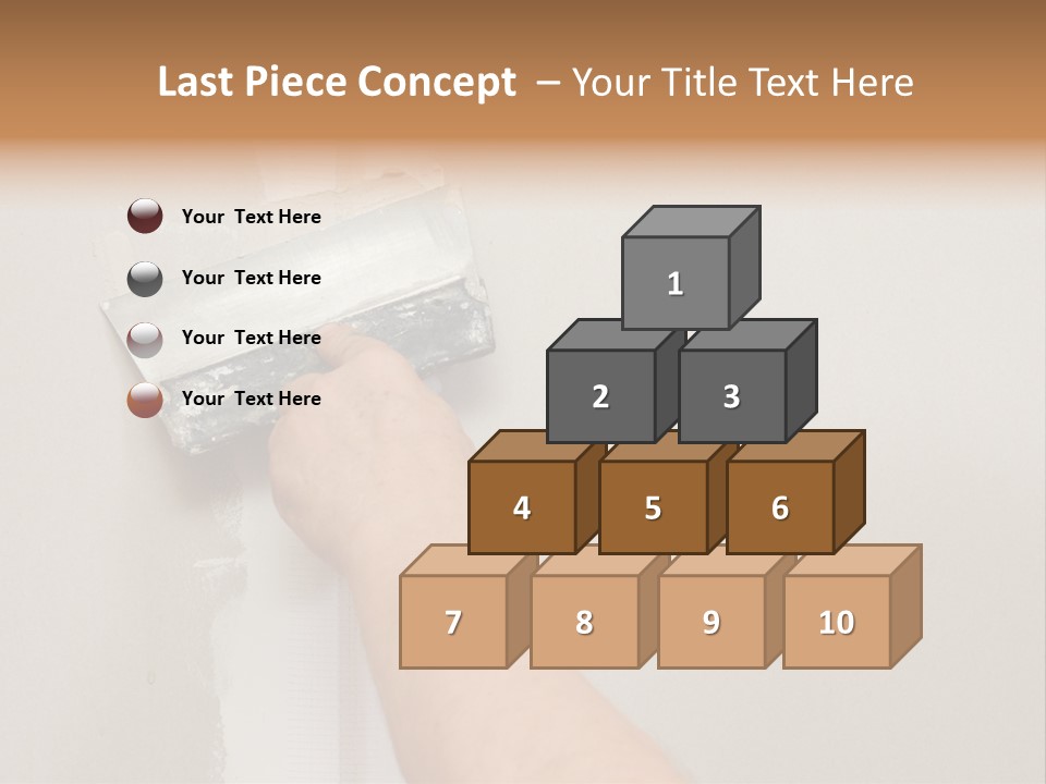 A Person Using A Paint Roller To Paint A Wall PowerPoint Template