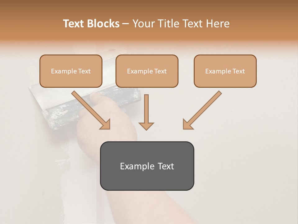 A Person Using A Paint Roller To Paint A Wall PowerPoint Template