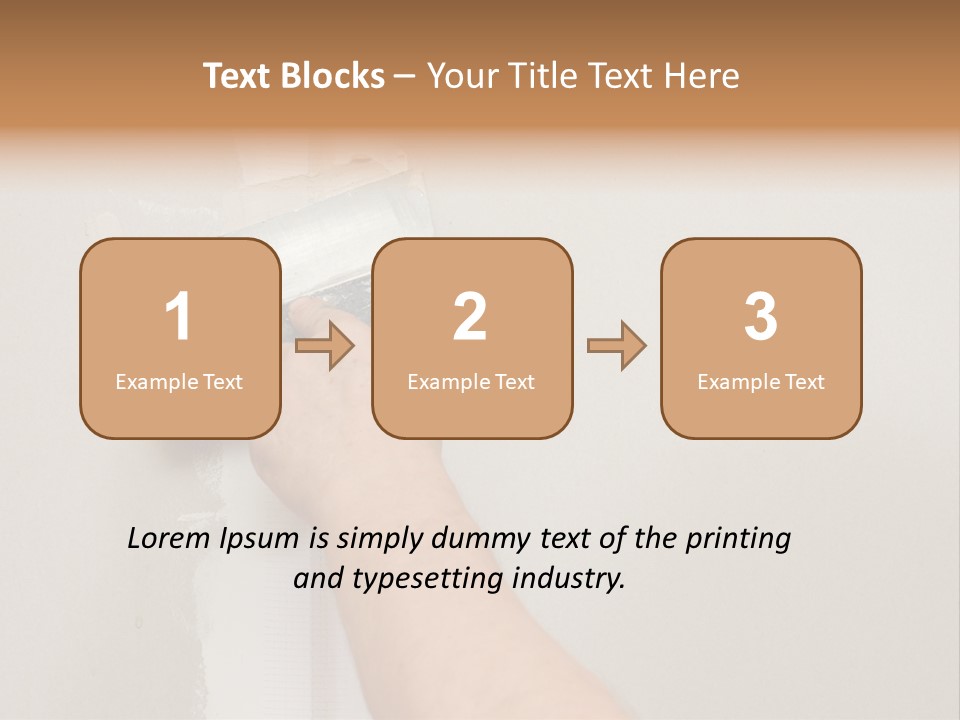 A Person Using A Paint Roller To Paint A Wall PowerPoint Template