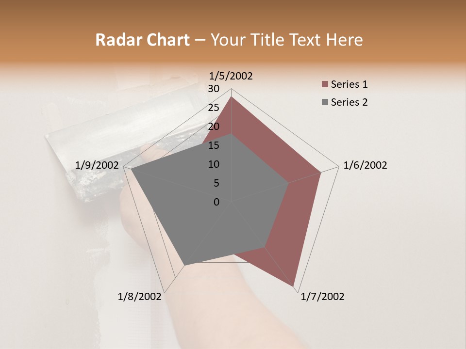 A Person Using A Paint Roller To Paint A Wall PowerPoint Template