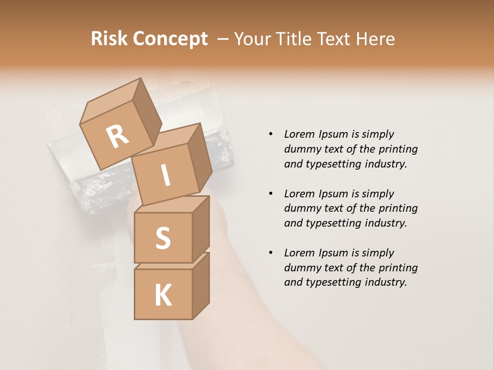 A Person Using A Paint Roller To Paint A Wall PowerPoint Template