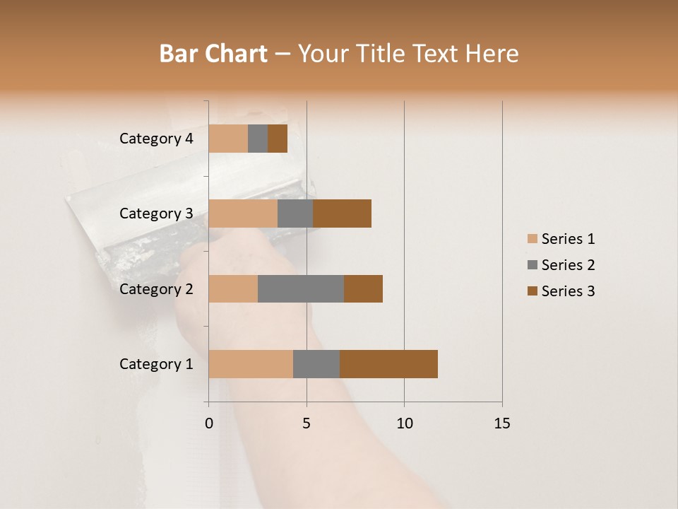 A Person Using A Paint Roller To Paint A Wall PowerPoint Template