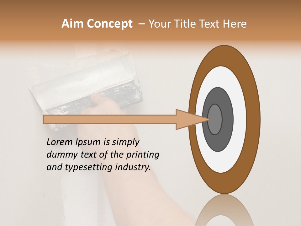 A Person Using A Paint Roller To Paint A Wall PowerPoint Template