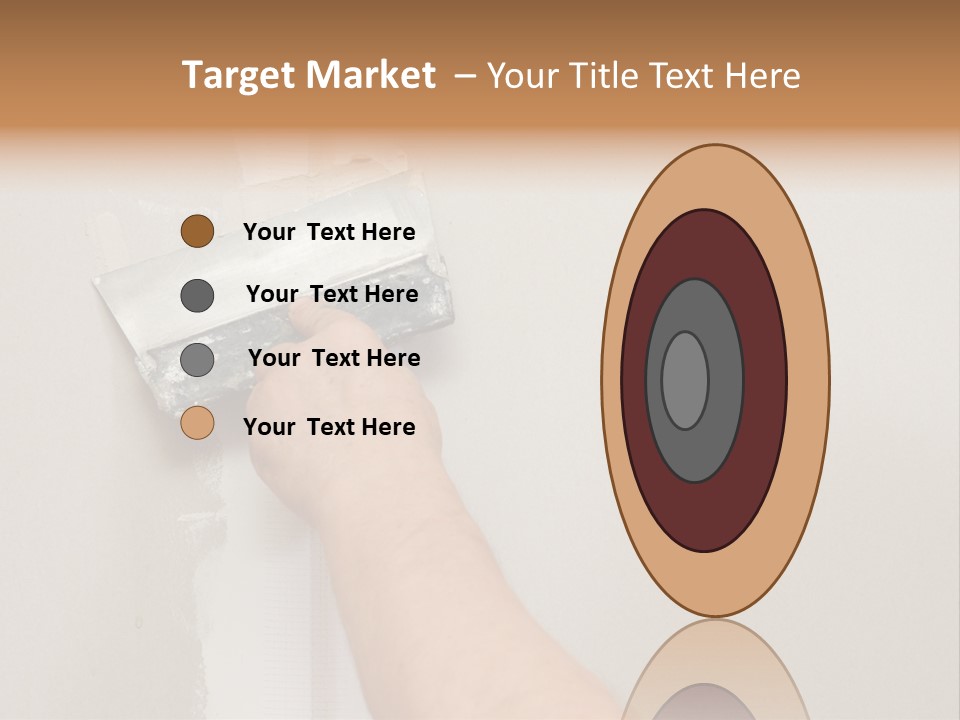 A Person Using A Paint Roller To Paint A Wall PowerPoint Template