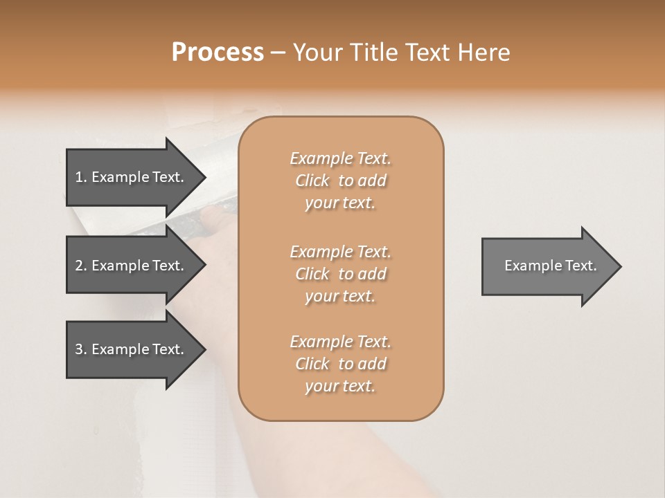 A Person Using A Paint Roller To Paint A Wall PowerPoint Template