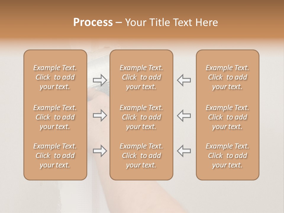 A Person Using A Paint Roller To Paint A Wall PowerPoint Template
